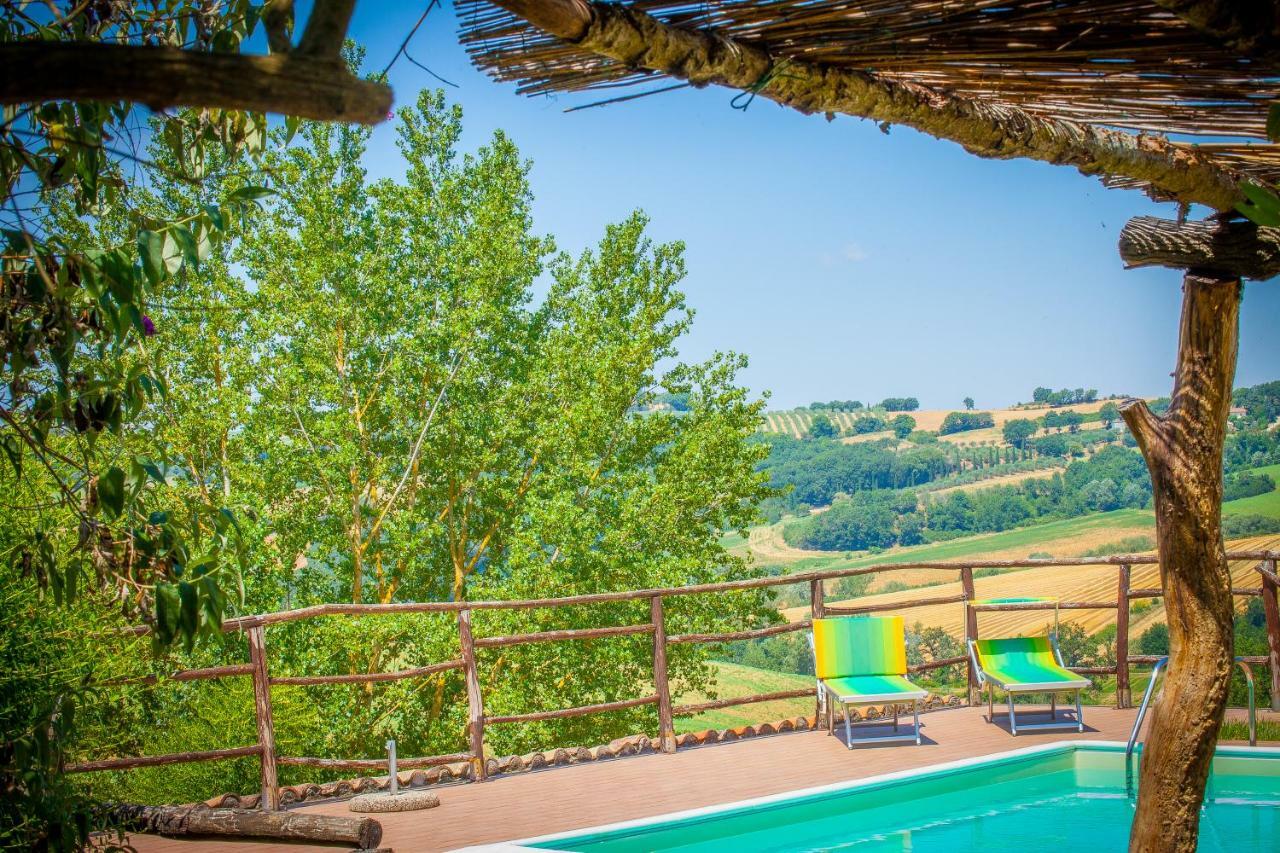 Agriturismo Bio Tra Cielo E Terra Appartement Grutti Buitenkant foto